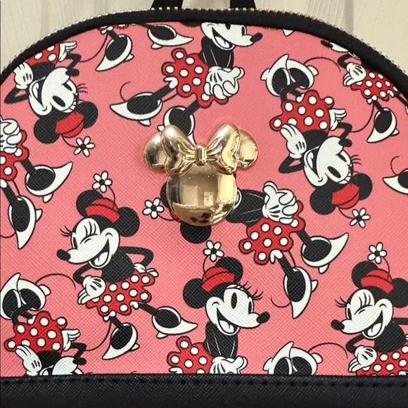 Bioworld Minnie Mouse Pink and Black Kids Backpack - Picture 8 of 16
